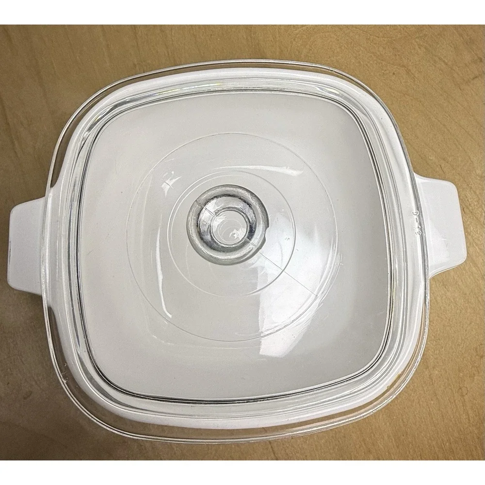 Corning Ware Blue Cornflower Casserole Dish Glass Lid 1 1/2 Qt P-1 1/2-B 1960s